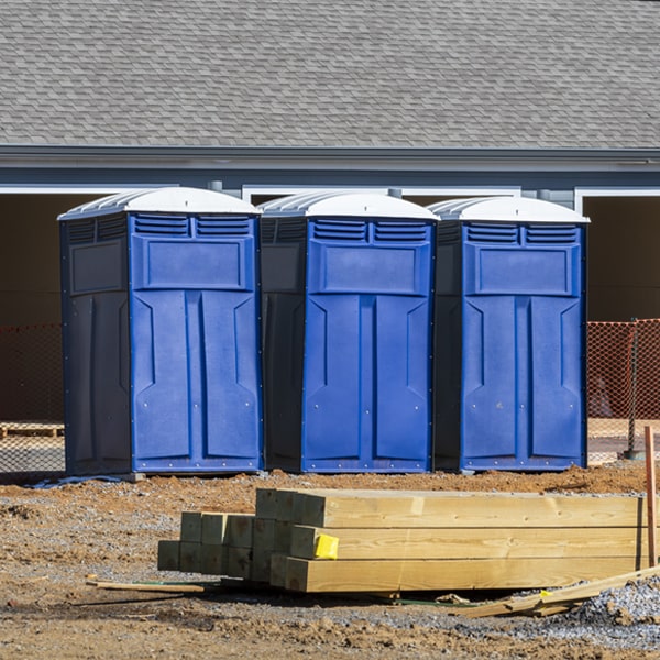 how often are the porta potties cleaned and serviced during a rental period in Woolwich New Jersey